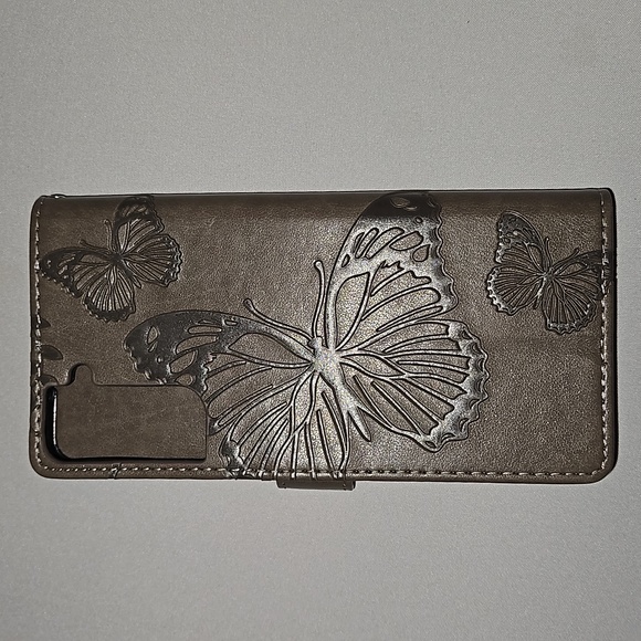 Butterfly Flip Leather Wallet Phone Case For Samsung A10 A20E A30 A40 A50 A70 - Picture 2 of 3